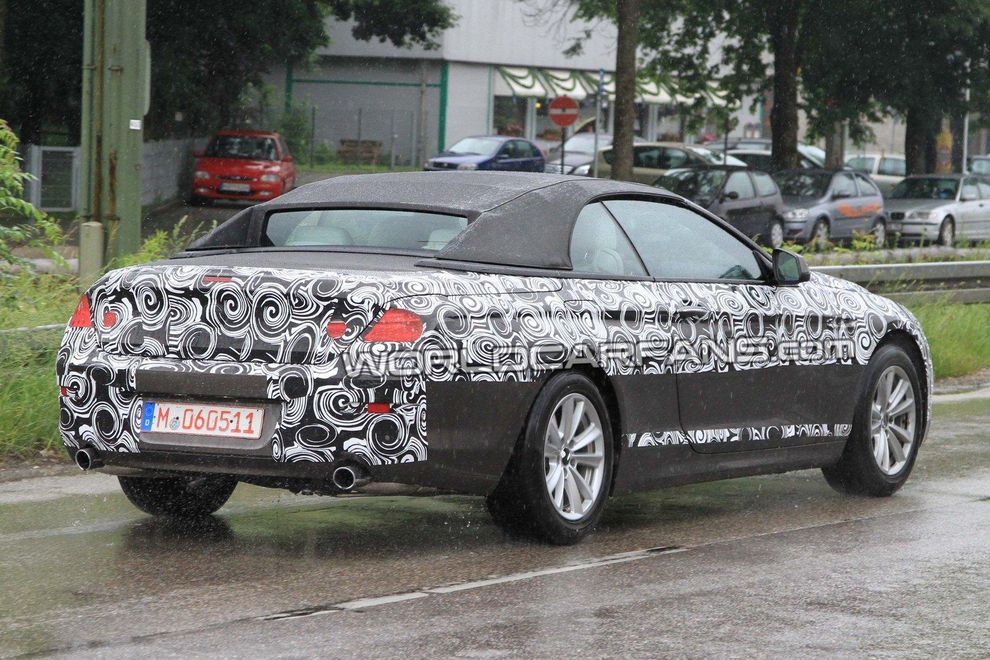 Nowe BMW serii 6 Cabrio 2011 - zdjcie szpiegowskie
