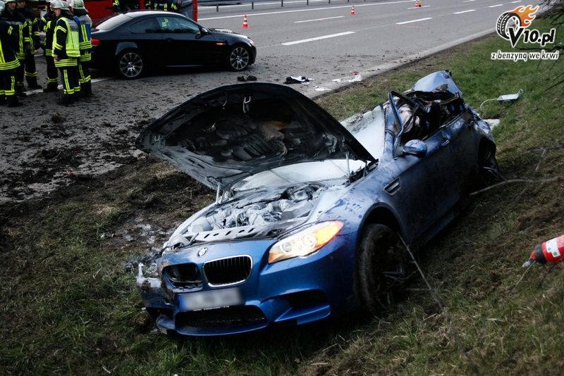 BMW M5 - wypadek