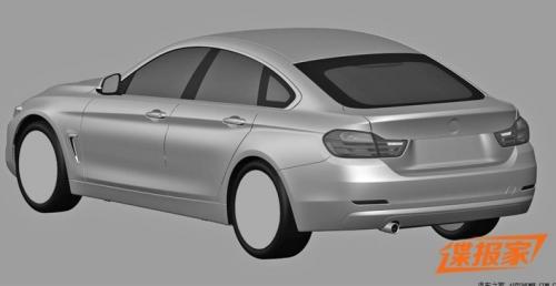BMW serii 4 Gran Coupe - rysunek patentowy