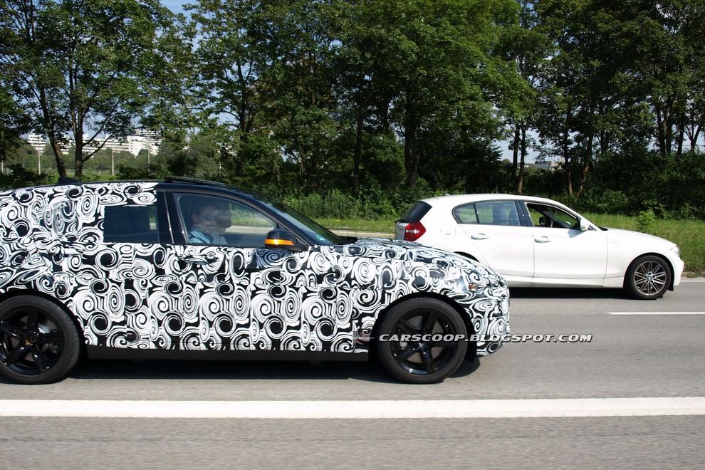 Nowe BMW serii 1 2011 - zdjcie szpiegowskie