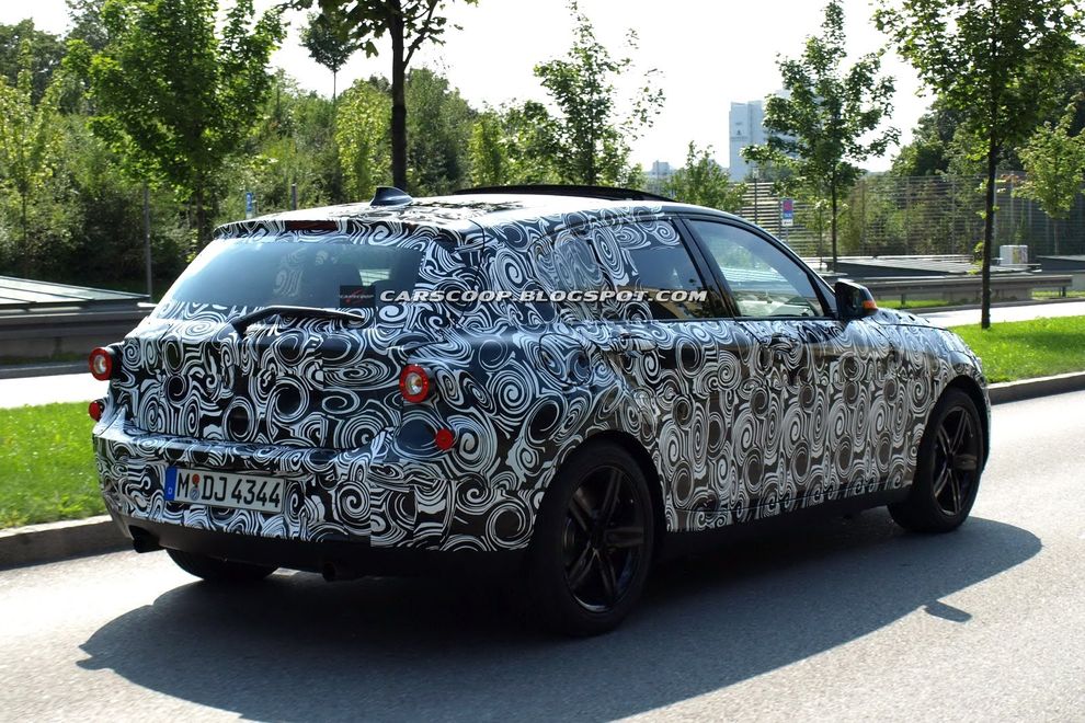 Nowe BMW serii 1 2011 - zdjcie szpiegowskie