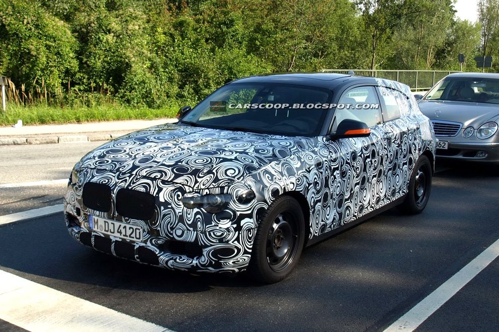 Nowe BMW serii 1 2011 - zdjcie szpiegowskie