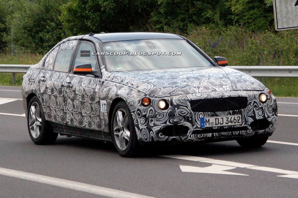 Nowe BMW serii 3 2012 - zdjcie szpiegowskie
