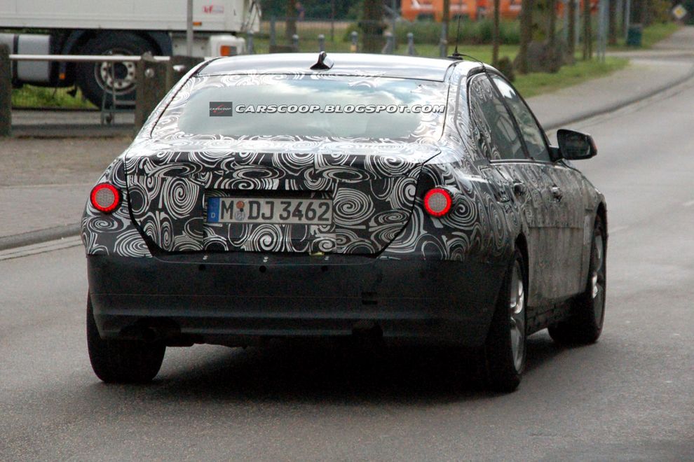 Nowe BMW serii 3 2012 - zdjcie szpiegowskie