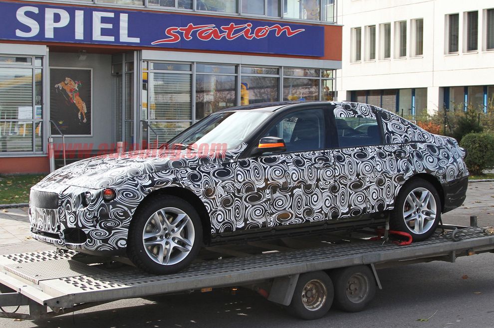 Nowe BMW serii 3 2012 - zdjcie szpiegowskie