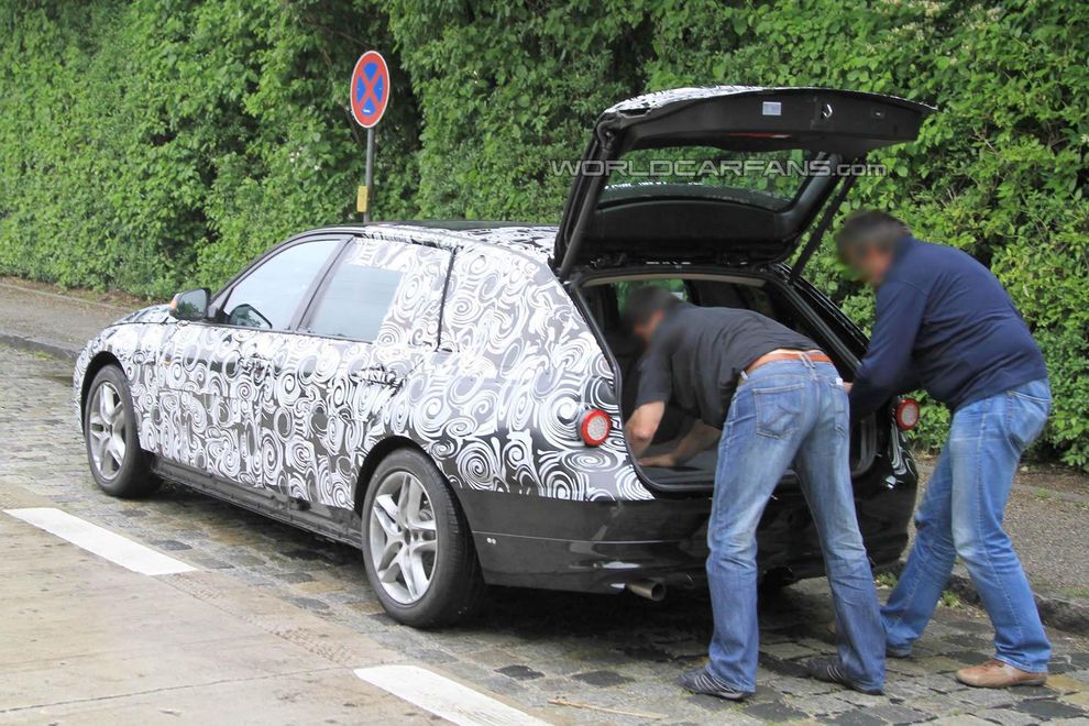 Nowe BMW serii 3 Touring 2012 - zdjcie szpiegowskie