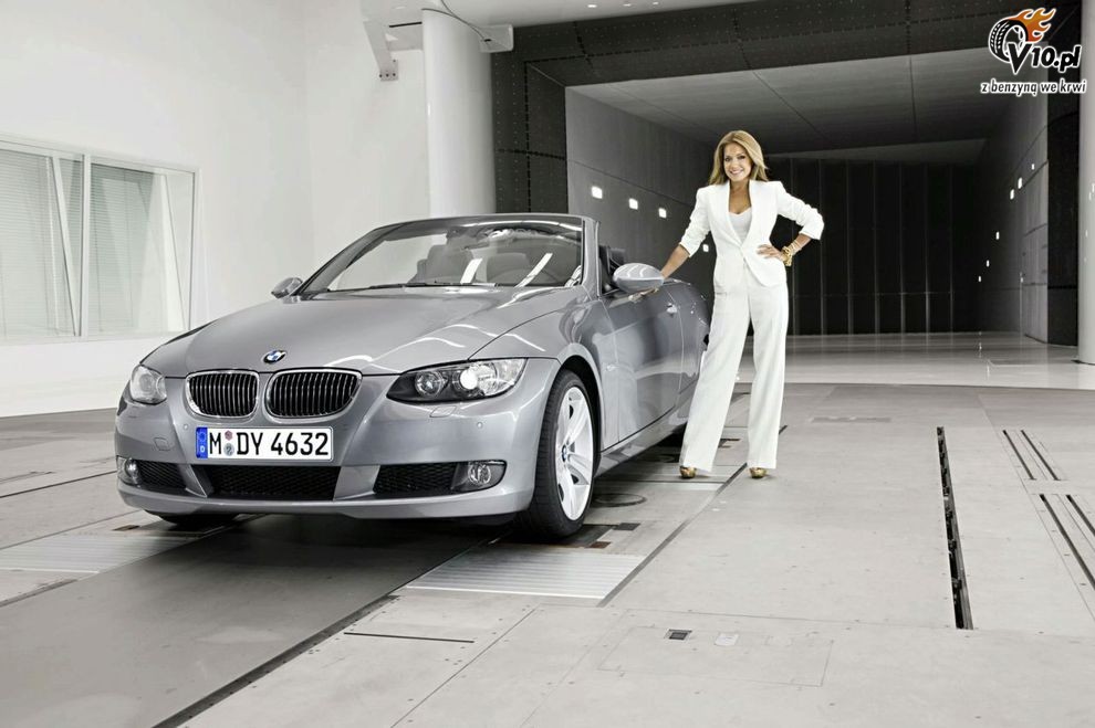 BMW modelka Sylvie van der Vaart nowy tunel aerodynamiczny