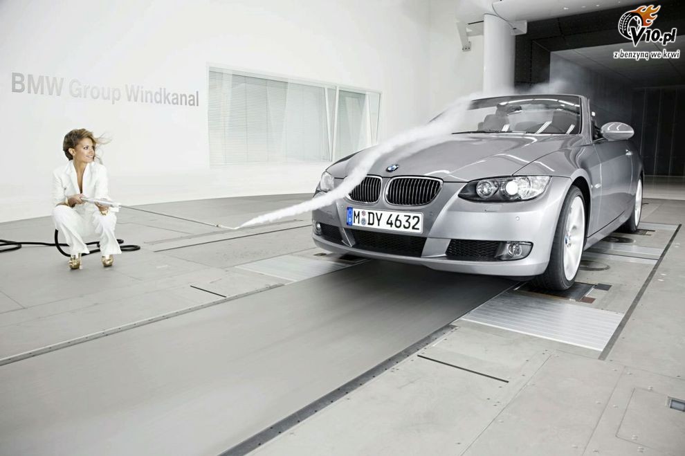 BMW modelka Sylvie van der Vaart nowy tunel aerodynamiczny