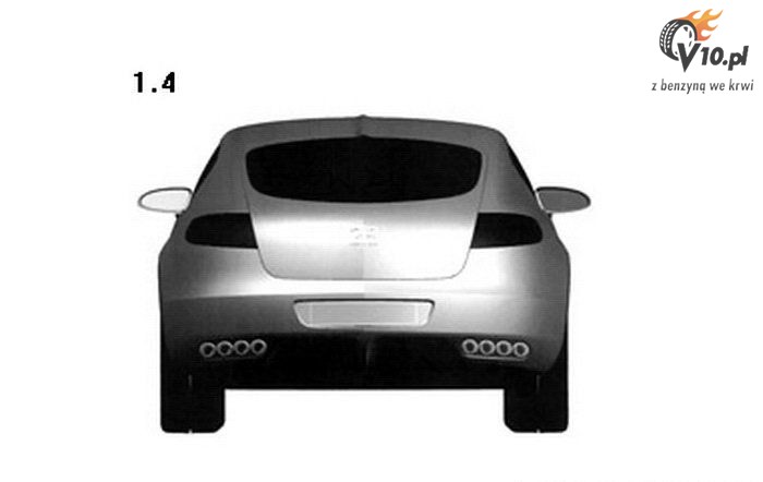 Bugatti 16 C Galibier - szkic projektowy