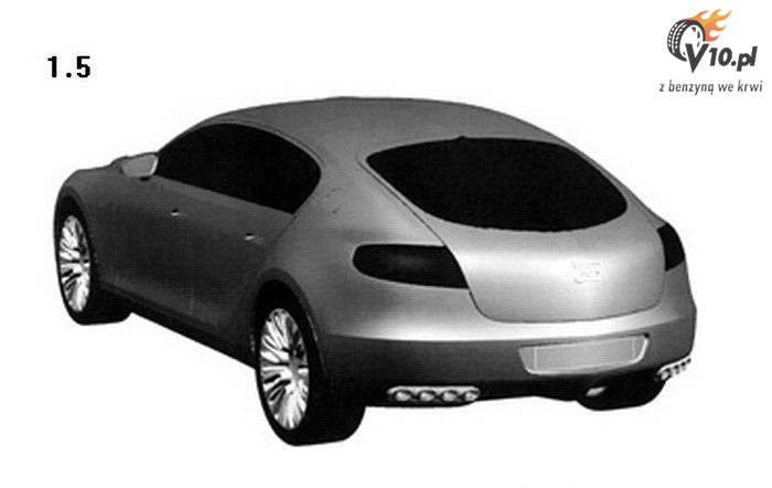 Bugatti 16 C Galibier - szkic projektowy