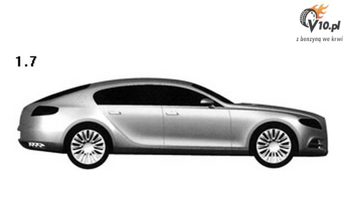 Bugatti 16 C Galibier - szkic projektowy