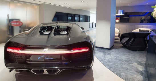 Bugatti Chrion showroom
