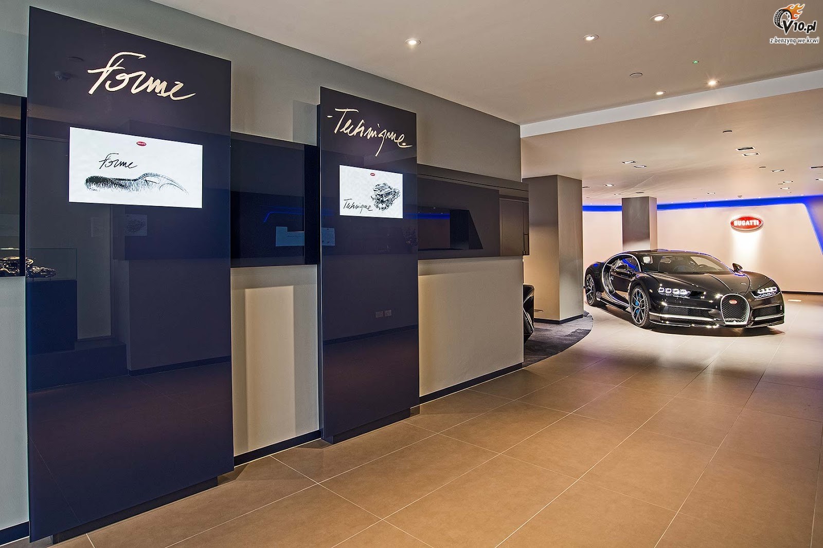 Bugatti Chrion showroom