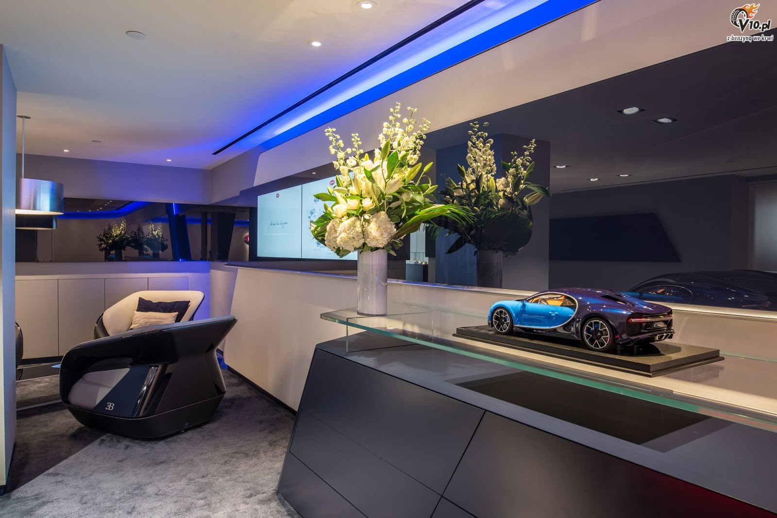 Bugatti Chrion showroom
