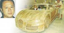 Bugatti Veyron z drewna