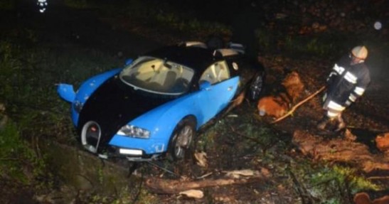 Bugatti Veyron - wypadek