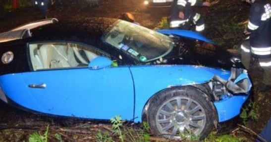 Bugatti Veyron - wypadek