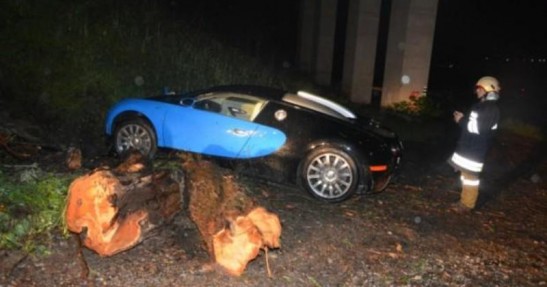 Bugatti Veyron - wypadek