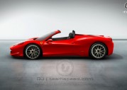 Nowe Ferrari 458 Italia Spider - wizualizacja
