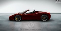 Nowe Ferrari 458 Spider - wizualizacja