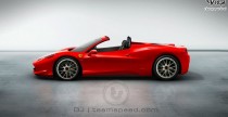 Nowe Ferrari 458 Italia Spider - wizualizacja