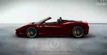 Ferrari 458 Italia Spider - wizualizacja