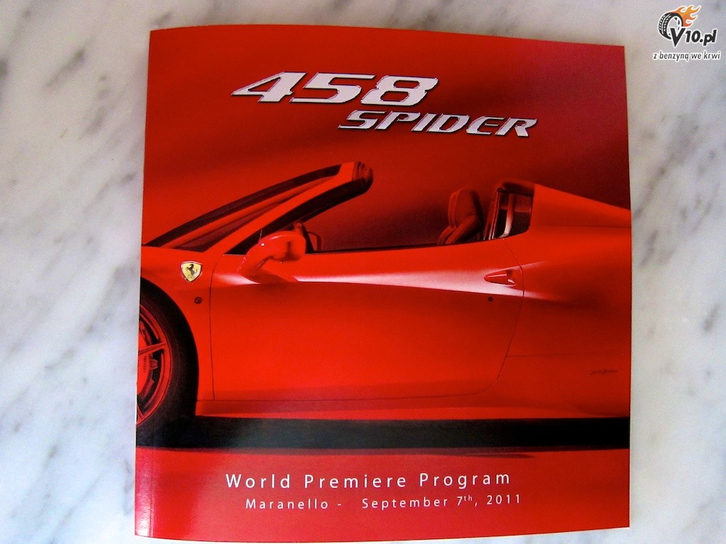 Ferrari 458 Spider - prezentacja