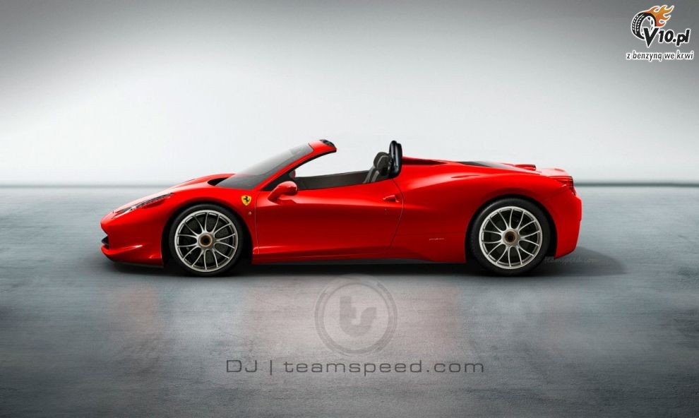 Nowe Ferrari 458 Spider - wizualizacja