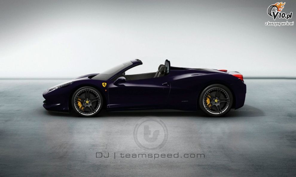 Ferrari 458 Italia Spider - wizualizacja