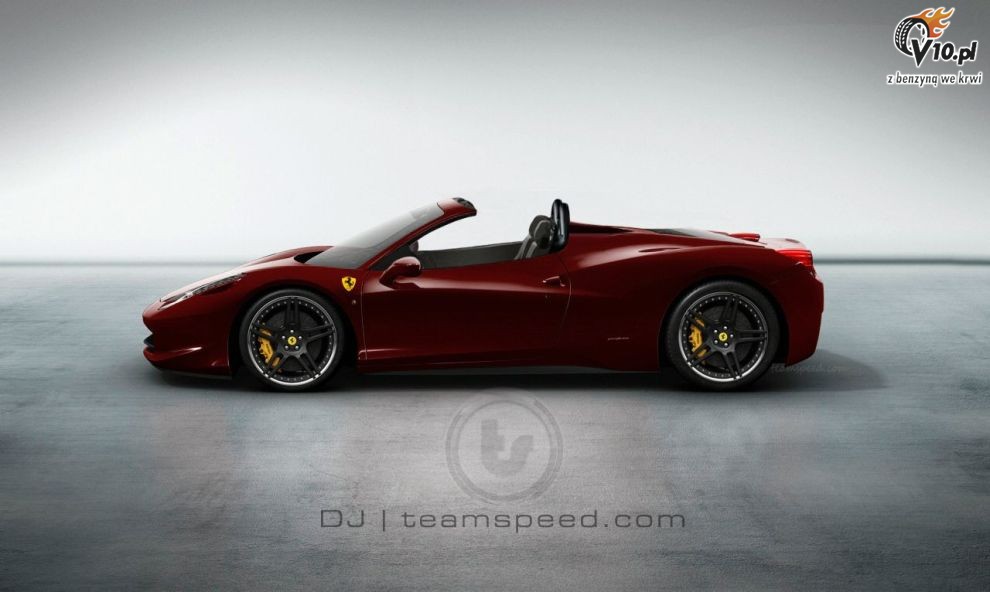 Ferrari 458 Italia Spider - wizualizacja