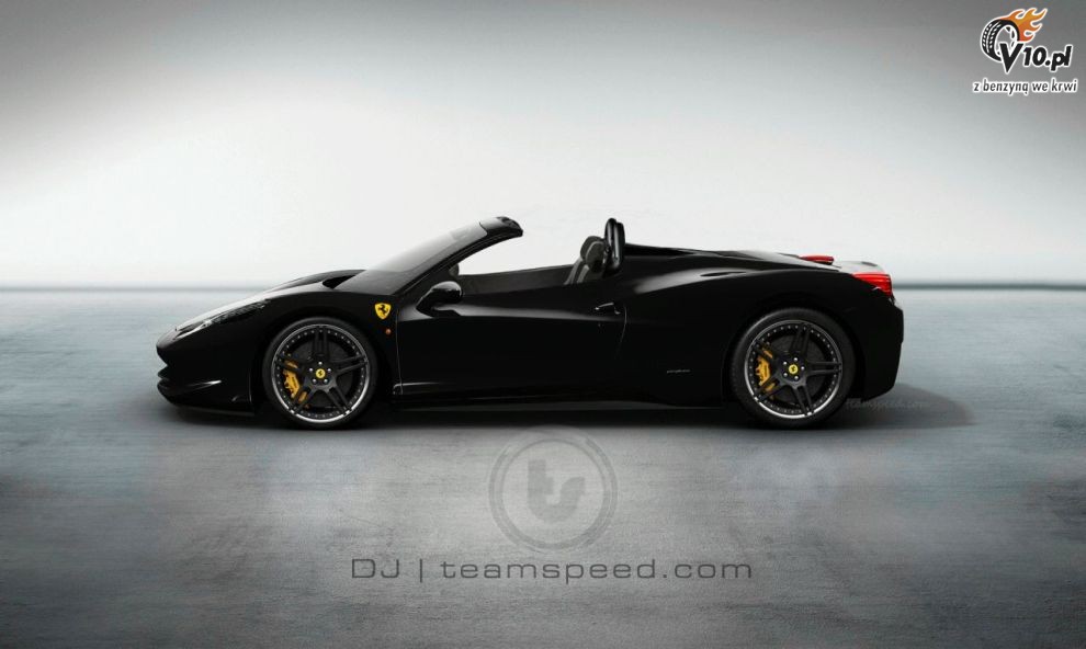 Ferrari 458 Spider - wizualizacja