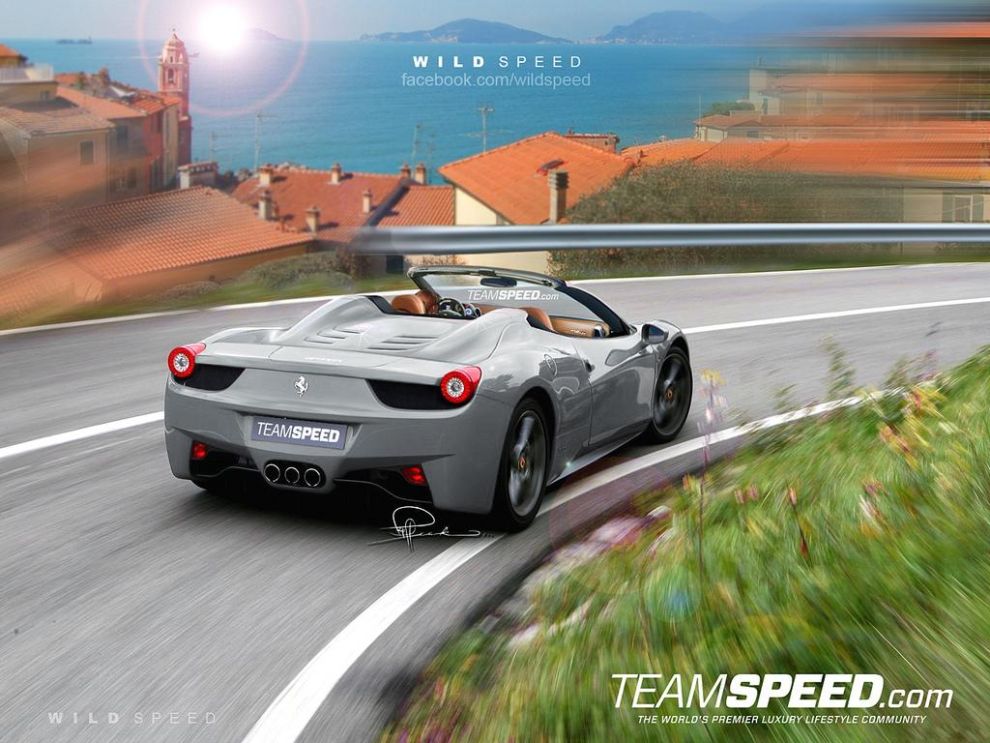 Ferrari 458 Italia Spider - wizualizacja