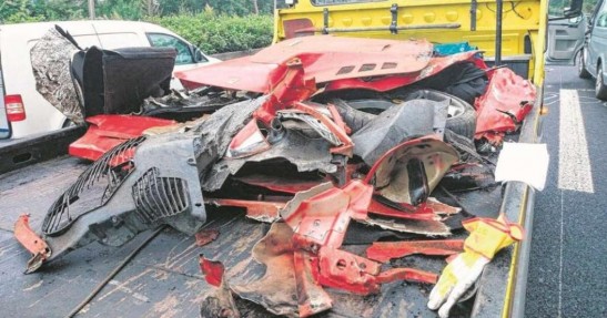 Ferrari 458 - wypadek