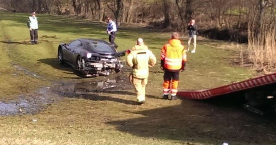 Ferrari 458 Italia - wypadek
