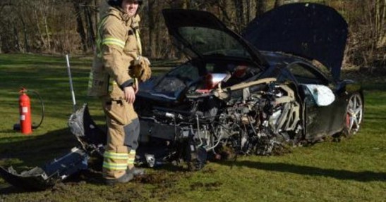 Ferrari 458 Italia - wypadek