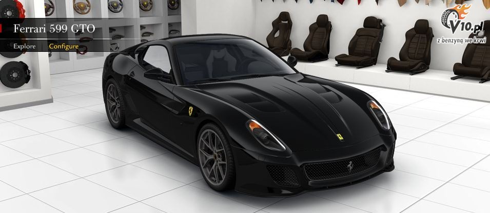 Nowe Ferrari 599 GTO - konfigurator