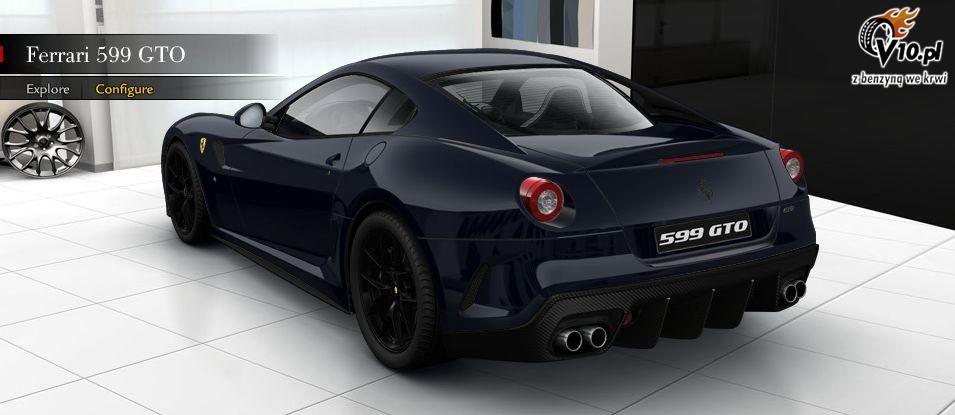 Nowe Ferrari 599 GTO - konfigurator