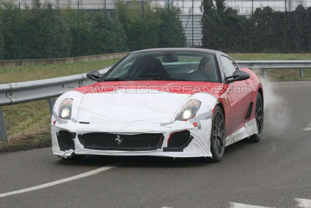 Nowe Ferrari 599 GTO - zdjcie szpiegowskie