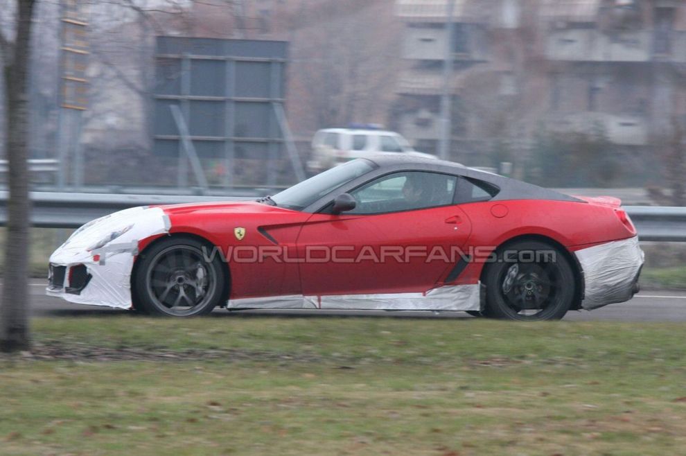 Nowe Ferrari 599 GTO - zdjcie szpiegowskie