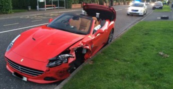 Ferrari California T zostało rozbite w Irlandii