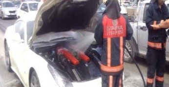 Ferrari F12 Berlinetta zapaliło się w Turcji