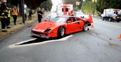Ferrari F40 - wypadek