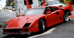 Ferrari F40 - wypadek
