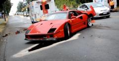 Ferrari F40 - wypadek