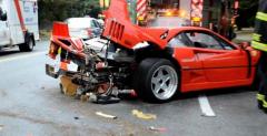 Ferrari F40 - wypadek