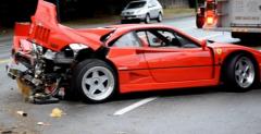 Ferrari F40 - wypadek