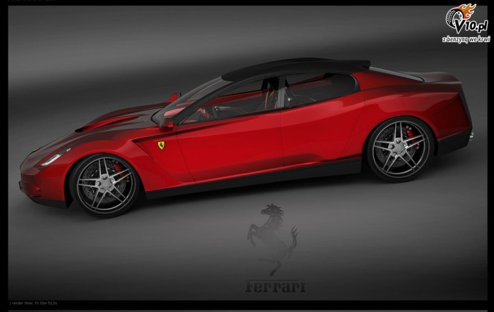 Ferrari 4d-coupe - wizualizacja