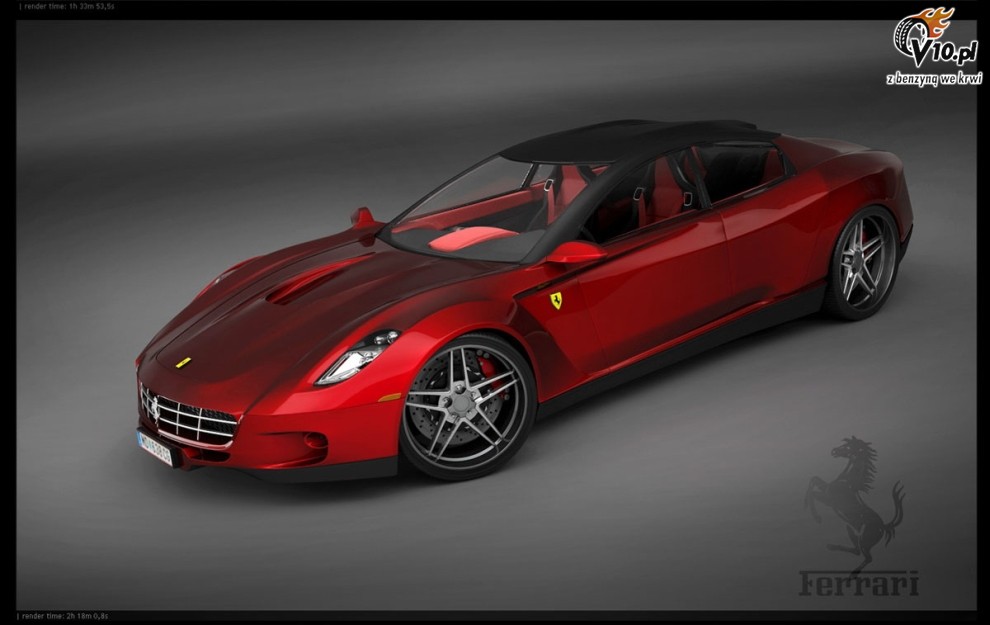 Ferrari 4d-coupe - wizualizacja