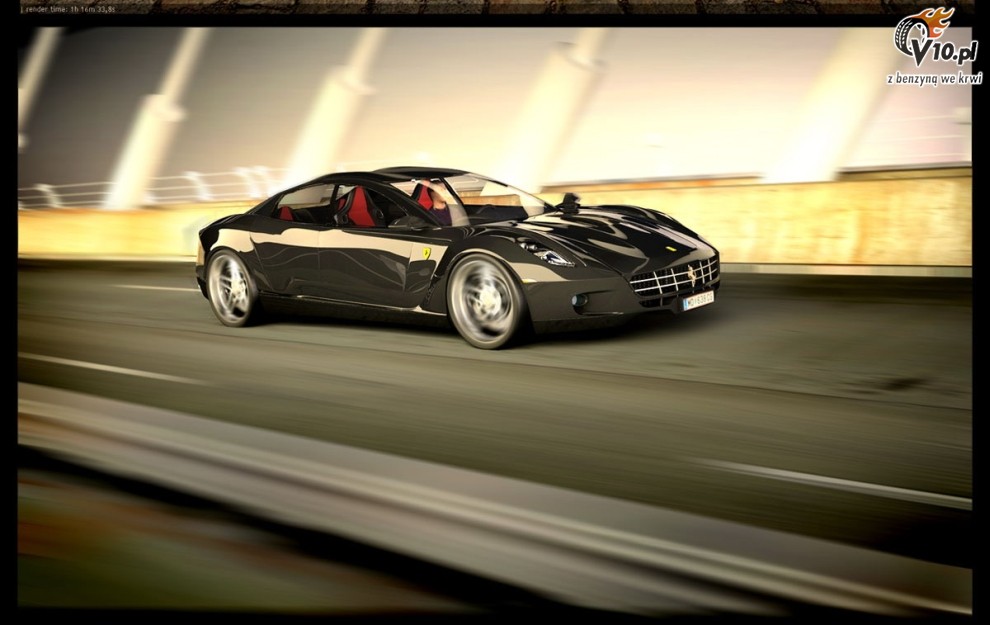 Ferrari 4d-coupe - wizualizacja