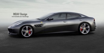 Ferrari GTC4 Lusso w wydaniu czterodrzwiowym - wizualizacja